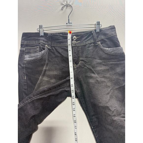 Freestyle Revolution Women's Black Denim Jeans Size 13 98% Cotton, 2% Spandex - Picture 7 of 8